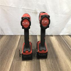 AS-IS Milwaukee FUEL 18V Lithium-Ion Brushless Cordless Hammer Drill and Impact Driver Combo Kit