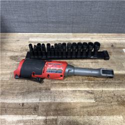 Houston Location AS-IS Milwaukee FUEL 12V Lithium-Ion Brushless Cordless 1/4 in - 3/8 in Extended Ratchet (Tool-Only)