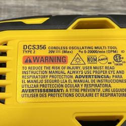 AS-IS DEWALT 20V MAX XR Cordless Brushless 3-Speed Oscillating Multi Tool Kit