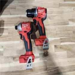 HOUSTON LOCATION - AS-IS Milwaukee M18 18V Lithium-Ion Brushless Cordless Compact Drill/Impact Combo Kit