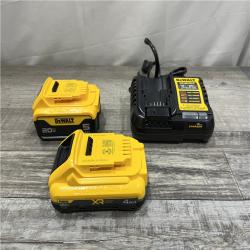 AS-IS DEWALT 20V MAX Lithium-Ion Starter Kit with 4.0 Ah and 5.0 Ah Batteries and Charger