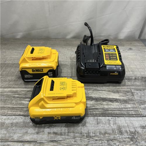 AS-IS DEWALT 20V MAX Lithium-Ion Starter Kit with 4.0 Ah and 5.0 Ah Batteries and Charger