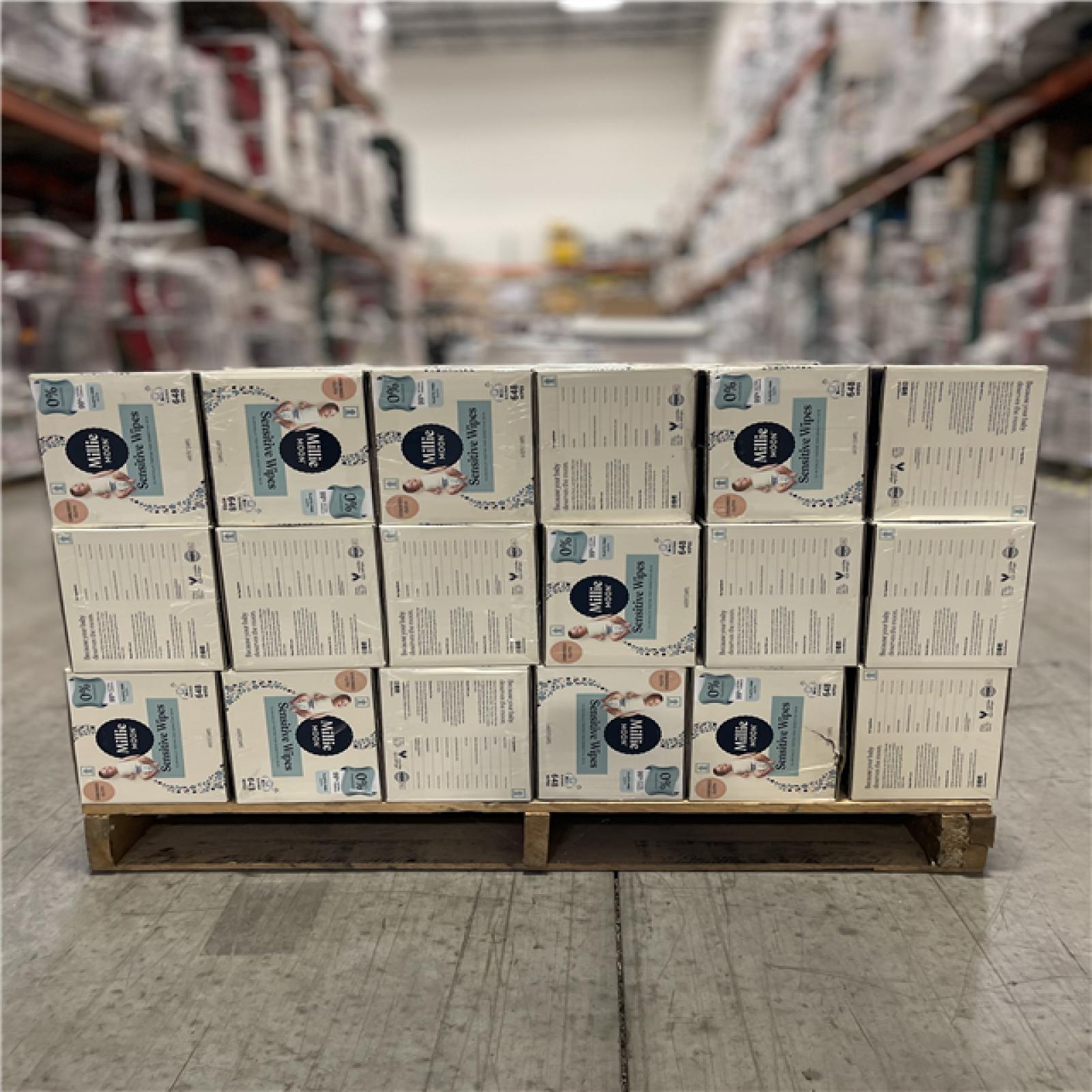 DALLAS LOCATION- Millie Moon Sensitive Wipes PALLET-(63 CASES)