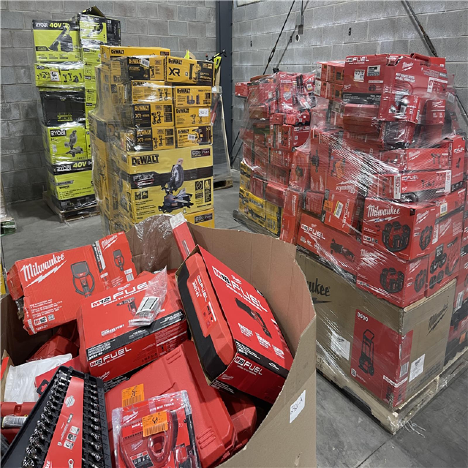 Pittston Location As-Is Power Tools Partial Truckload (11 Pallets) 2426-A