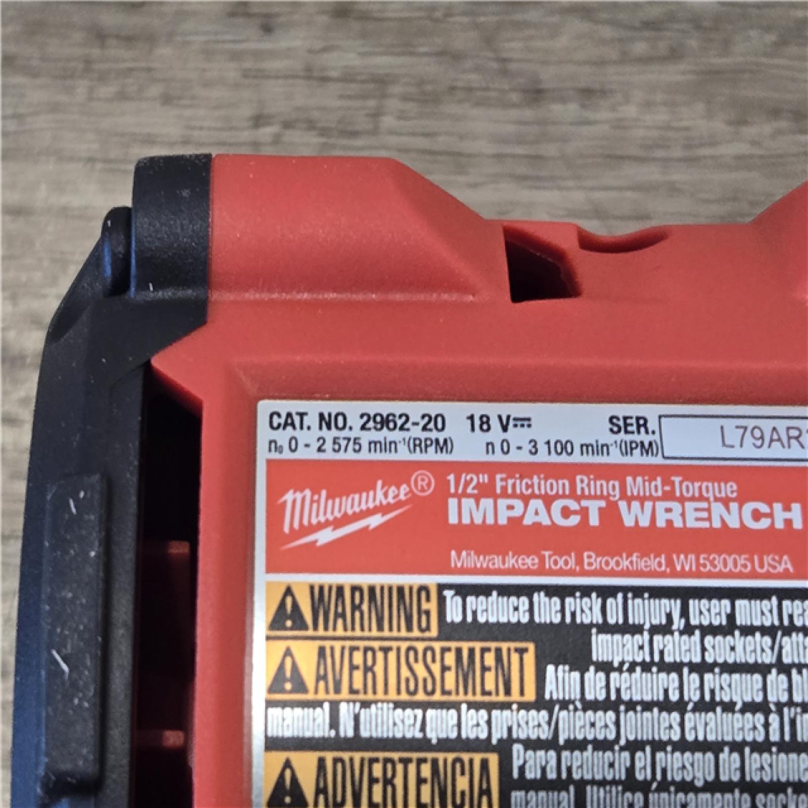 AS-IS Milwaukee FUEL Gen-2 18V Cordless Mid Torque 1/2 in. Impact Wrench (Tool-Only)