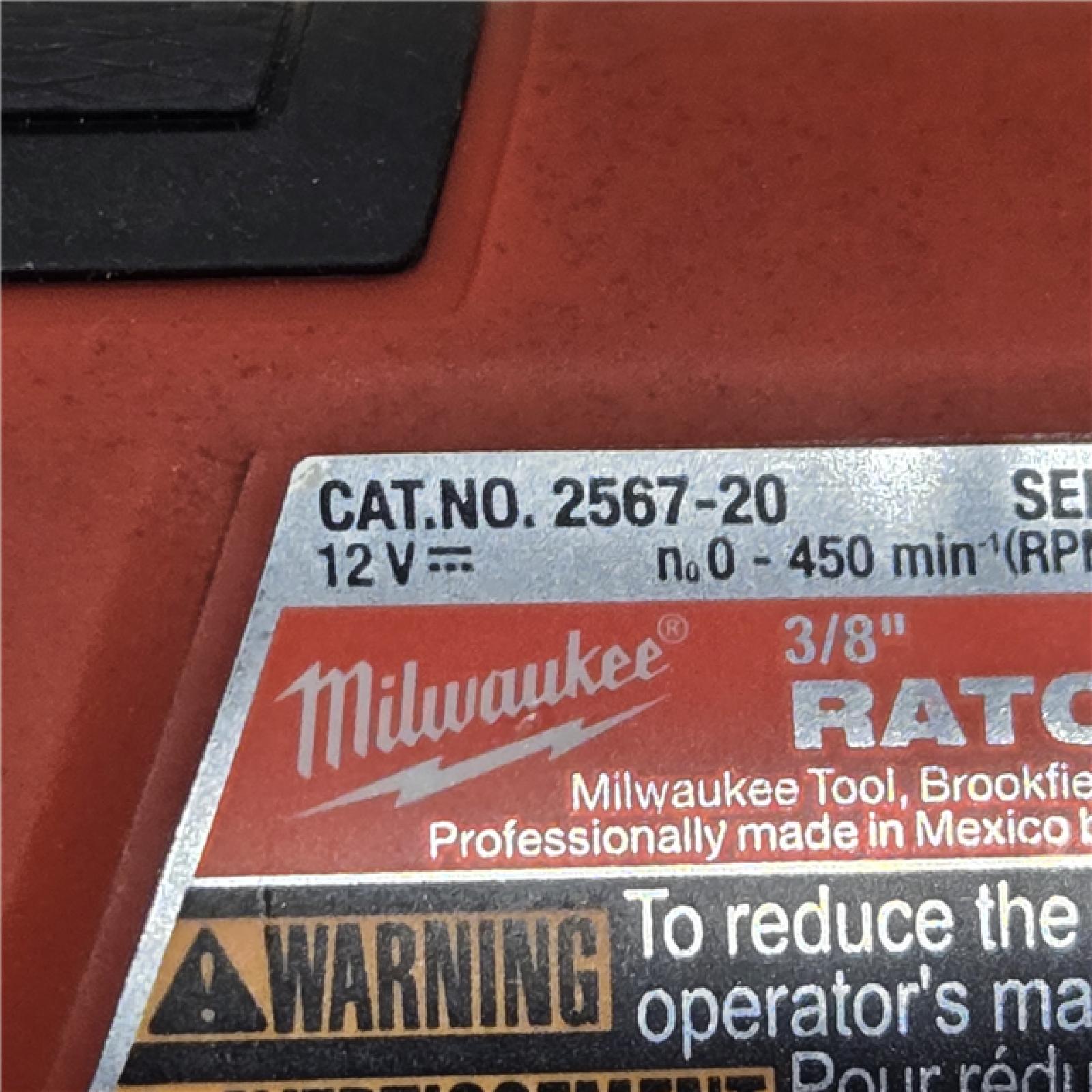 AS-IS Milwaukee M12 FUEL 3/8 High Speed Cordless Ratchet Kit