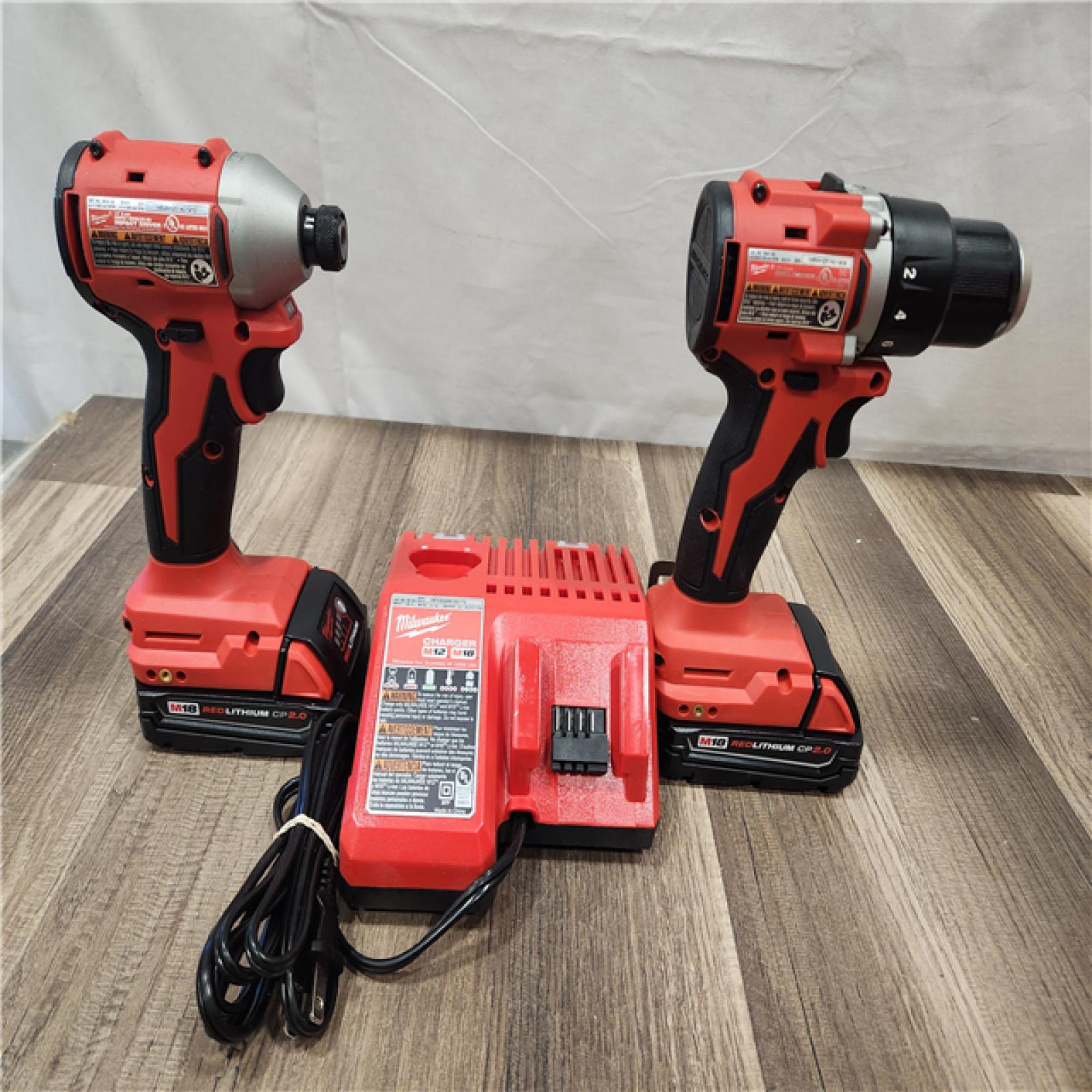 AS-IS- Milwaukee M18 Compact Brushless 2-Tool Combo Kit