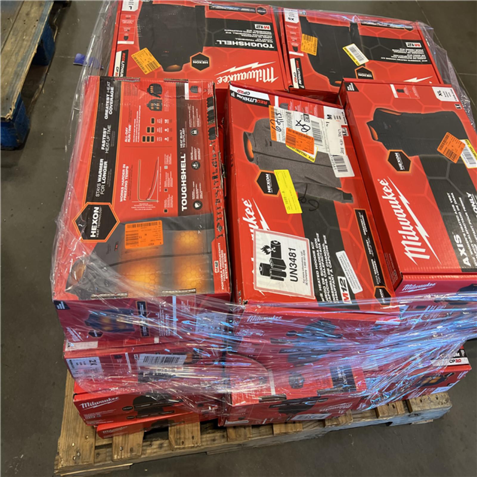 DALLAS LOCATION - AS-IS MILWAUKEE JACKET PALLET (25 COUNT)