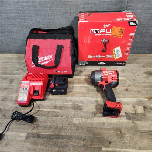 HOUSTON LOCATION - AS-IS Milwaukee M18 1/2 in. Cordless Brushless High Torque Impact Wrench Kit (Battery & Charger)
