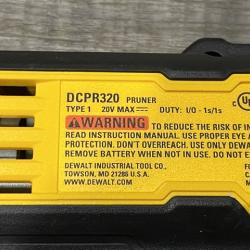 AS-IS DEWALT 20V MAX Cordless Battery Powered Pruner Kit