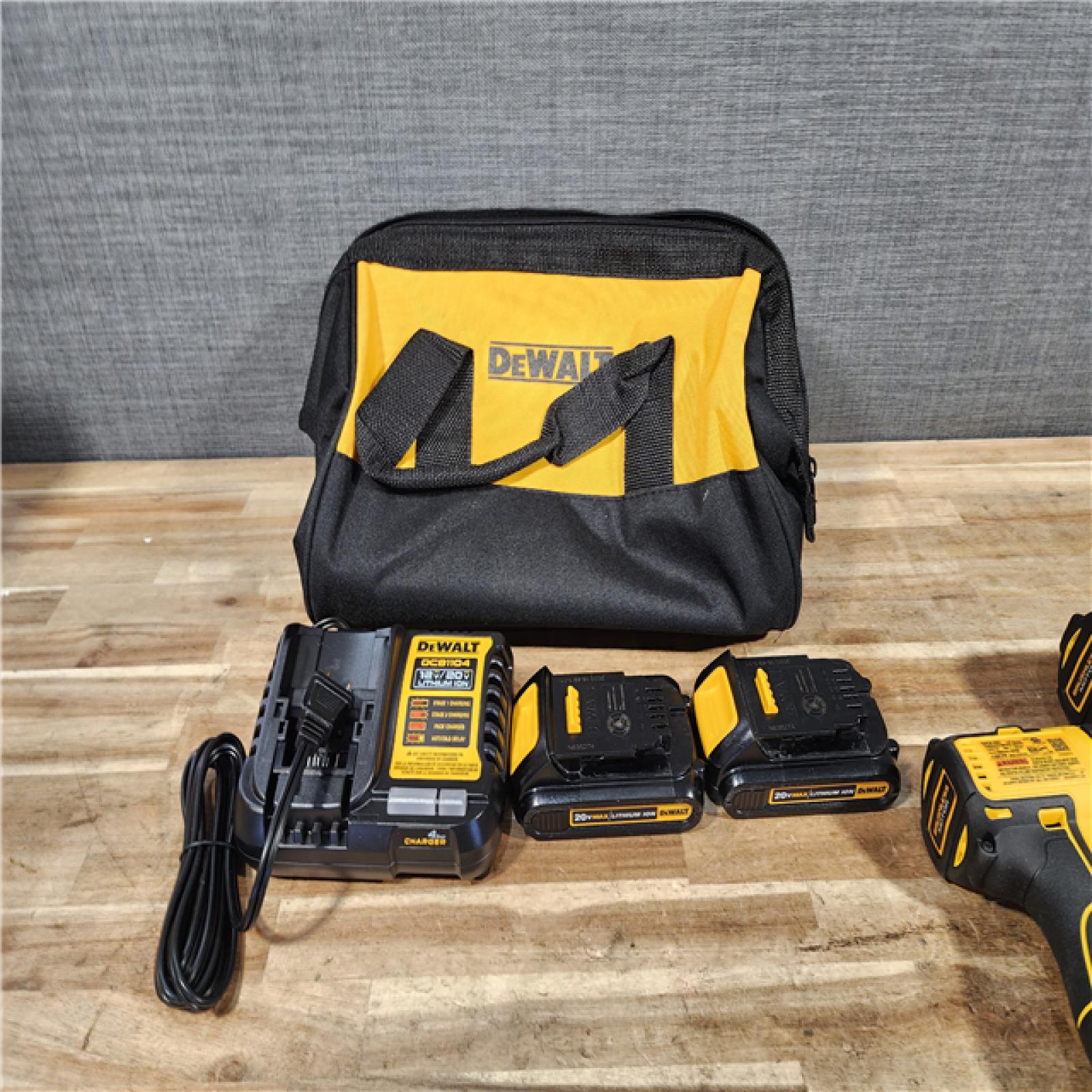 HOUSTON LOCATION - AS - IS DEWALT 20V MAX Cordless Drill  Impact Driver  2-Tool Power Tool Combo Kit  Brushless Power Tool Set with 2 Batteries and Charger Included (DCK277D2) C