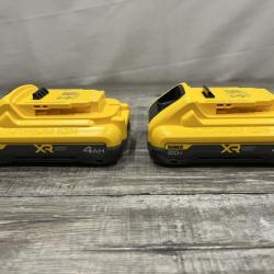 AS-IS DEWALT 20V MAX XR Lithium-Ion 4.0 Ah Battery Packs (2-Pack)