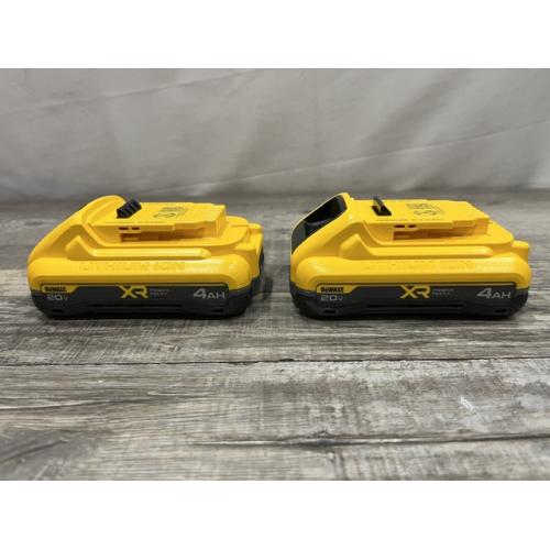 AS-IS DEWALT 20V MAX XR Lithium-Ion 4.0 Ah Battery Packs (2-Pack)