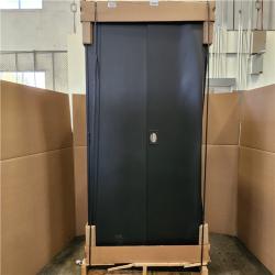 Phoenix AS-IS Sandusky Elite Series 46 in. W x 72 in. H x 24 in. D 22-Gauge 5-Shelf Steel Freestanding Garage Storage Cabinet in Black