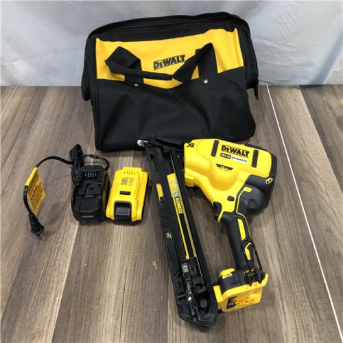AS-IS DEWALT 20V MAX XR Lithium-Ion Cordless 2-1/2 in. 15-Gauge Finish Nailer Kit