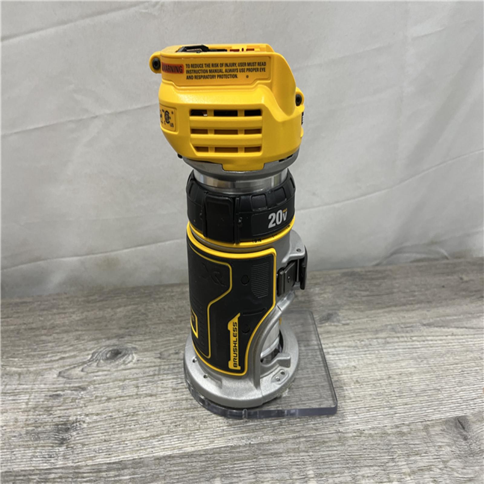 AS-IS DEWALT 20V MAX XR Cordless Brushless Fixed Base Compact Router (Tool Only)