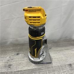 AS-IS DEWALT 20V MAX XR Cordless Brushless Fixed Base Compact Router (Tool Only)