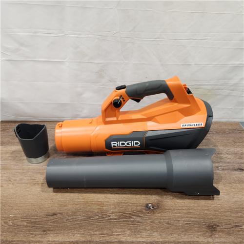 AS IS RIDGID 18V Brushless 130 MPH 510 CFM Cordless Battery Leaf Blower (Tool Only)