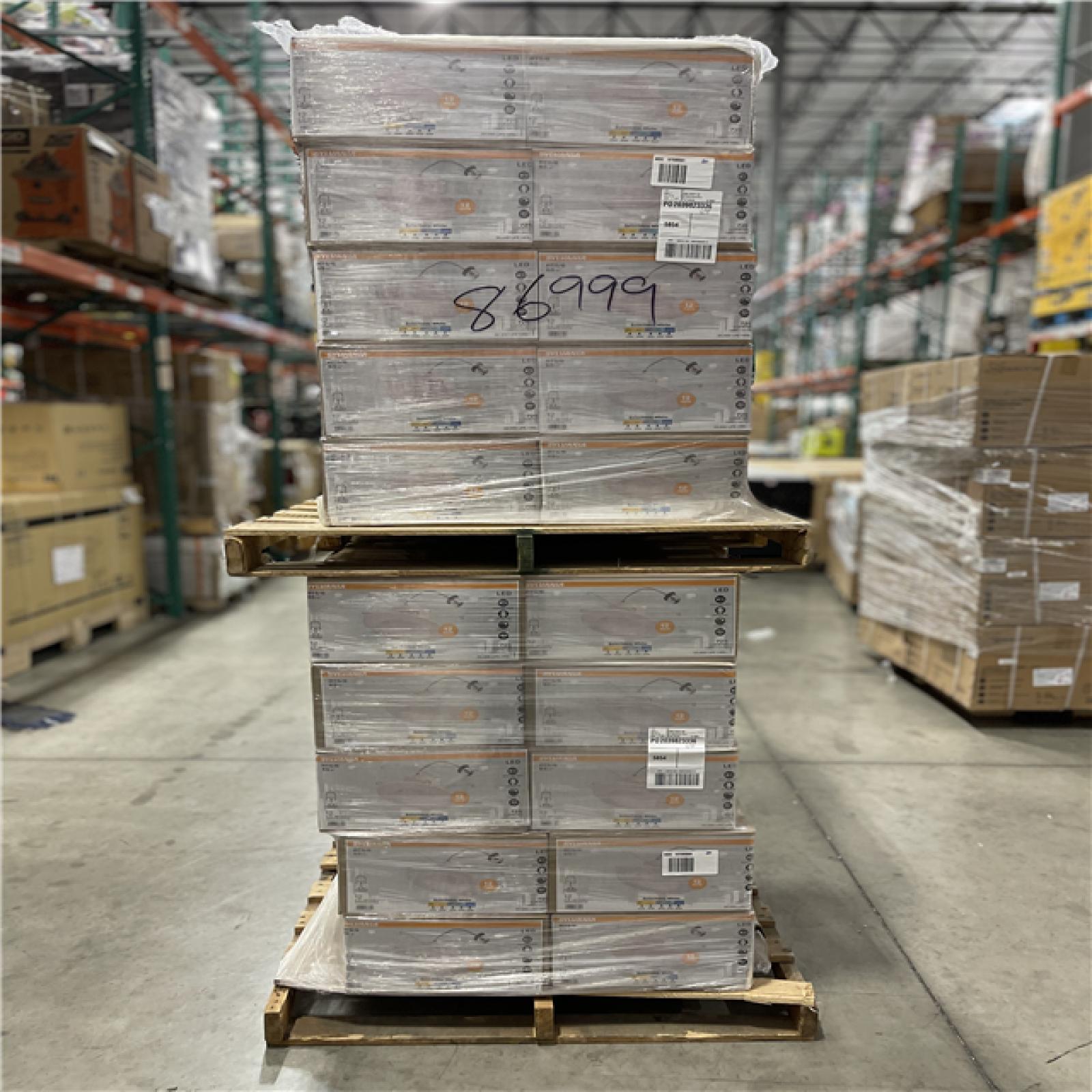 DALLAS LOCATION - NEW LEDVANCE Integrated LED 6 in. Retro Fit Selectable Color 675 Lumen Dimmable Recessed Light White  Wet Rated (12-Pack) (60 UNITS)