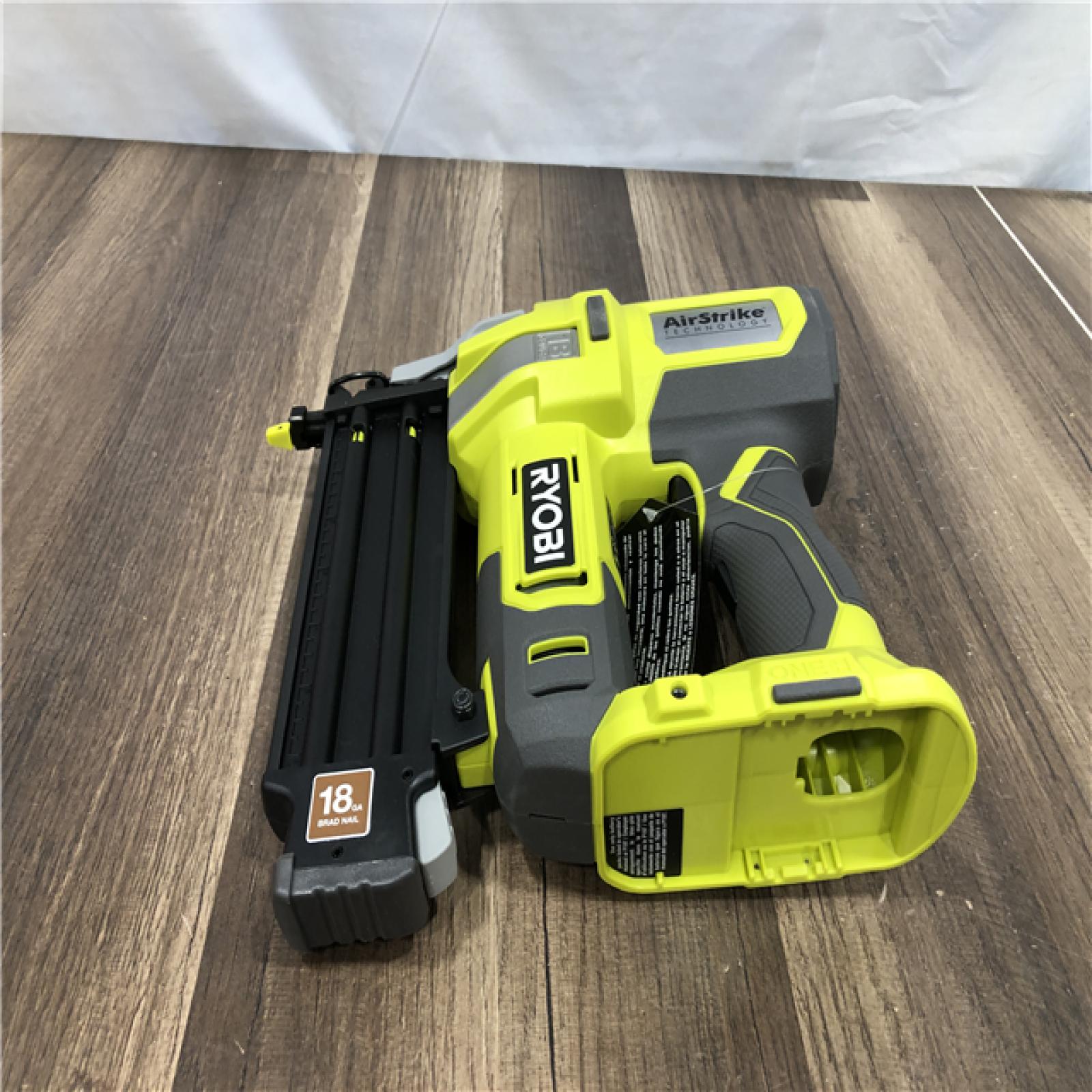 AS-IS RYOBI ONE+ 18V 18-Gauge Cordless AirStrike Brad Nailer (Tool Only)