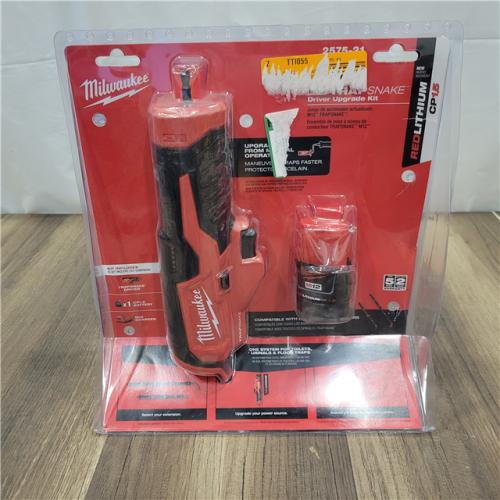 AS-IS Milwaukee M12 Trap Snake 12V Lithium-Ion Cordless Toilet and Urinal Auger Power Driver W/ 1.5AH Battery and Charger