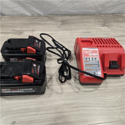 AS-IS Milwaukee 18-Volt Lithium-Ion High Output Starter Kit with Two 6.0 Ah Battery and Charger