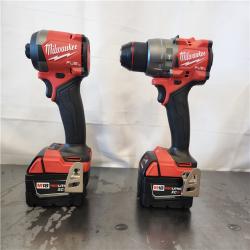 AS-IS- Milwaukee  FUEL 18V Lithium-Ion Brushless Cordless Hammer Drill and Impact Driver Combo Kit