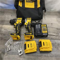 AS-IS DEWALT ATOMIC 20V MAX Lithium-Ion Cordless 2-Tool Combo Kit