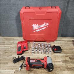 Houston Location AS-IS Milwaukee 2935CU-21S 18V M18 Cable Stripper Kit with 17 Cu THHN / XHHW Bushings 1.5 Ah