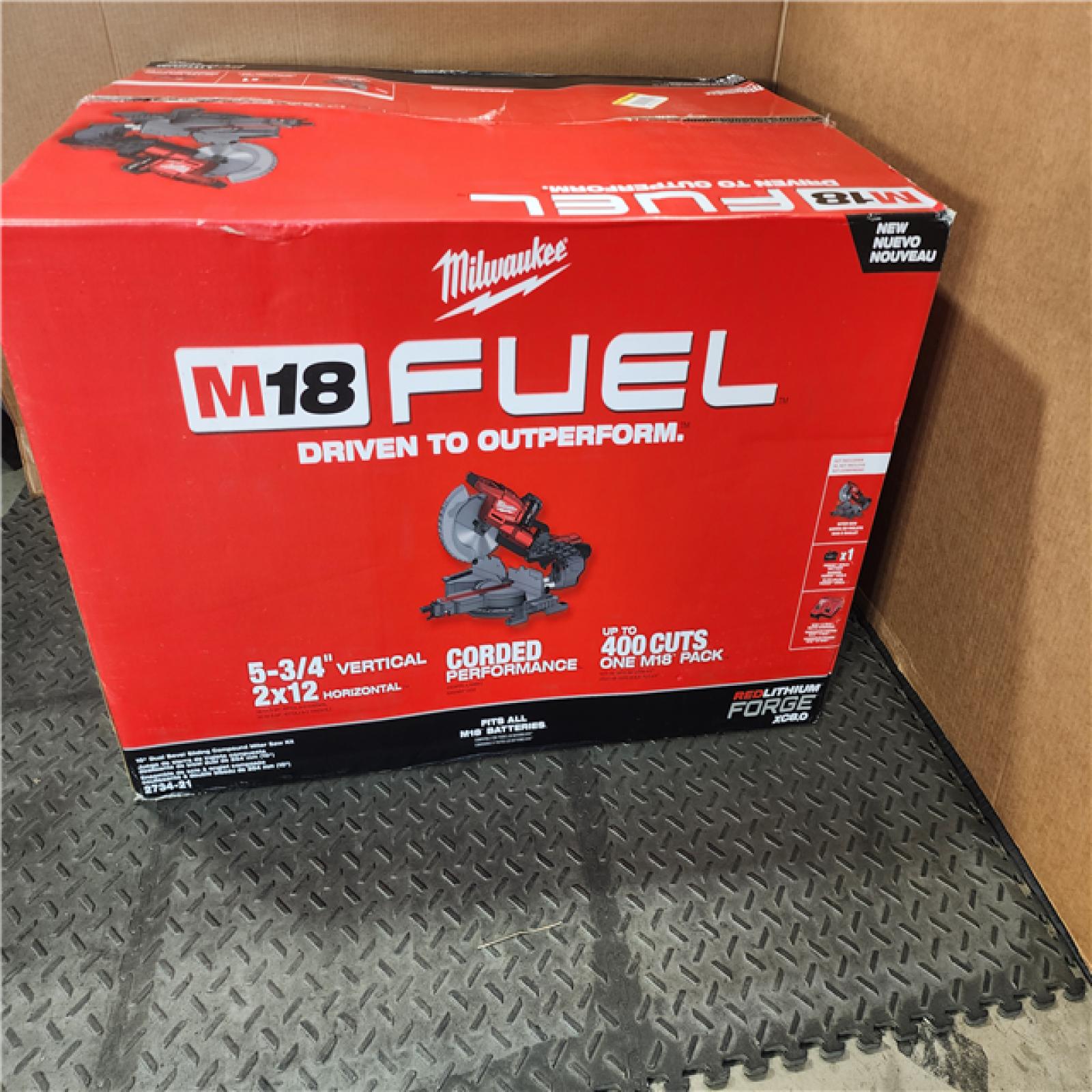 HOUSTON LOCATION - AS-IS M18 FUEL 18V 10 in. Lithium-Ion Brushless Cordless Dual Bevel Sliding Compound Miter Saw Kit with One 8.0 Ah Battery