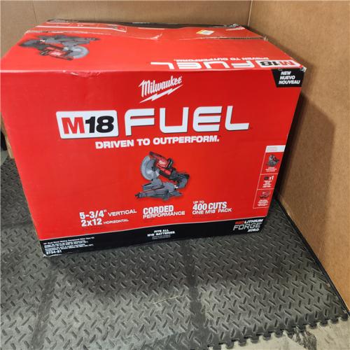 HOUSTON LOCATION - AS-IS M18 FUEL 18V 10 in. Lithium-Ion Brushless Cordless Dual Bevel Sliding Compound Miter Saw Kit with One 8.0 Ah Battery