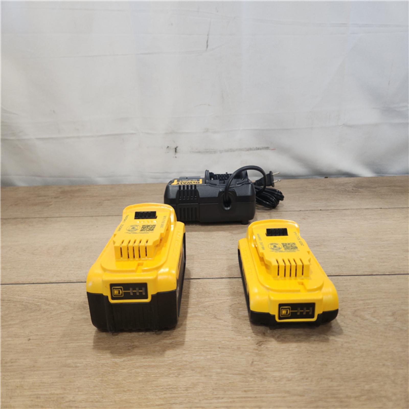 AS-IS- DEWALT 20V MAX Lithium-Ion Battery Kit with 5.0Ah and 2.0Ah Battery and Charger