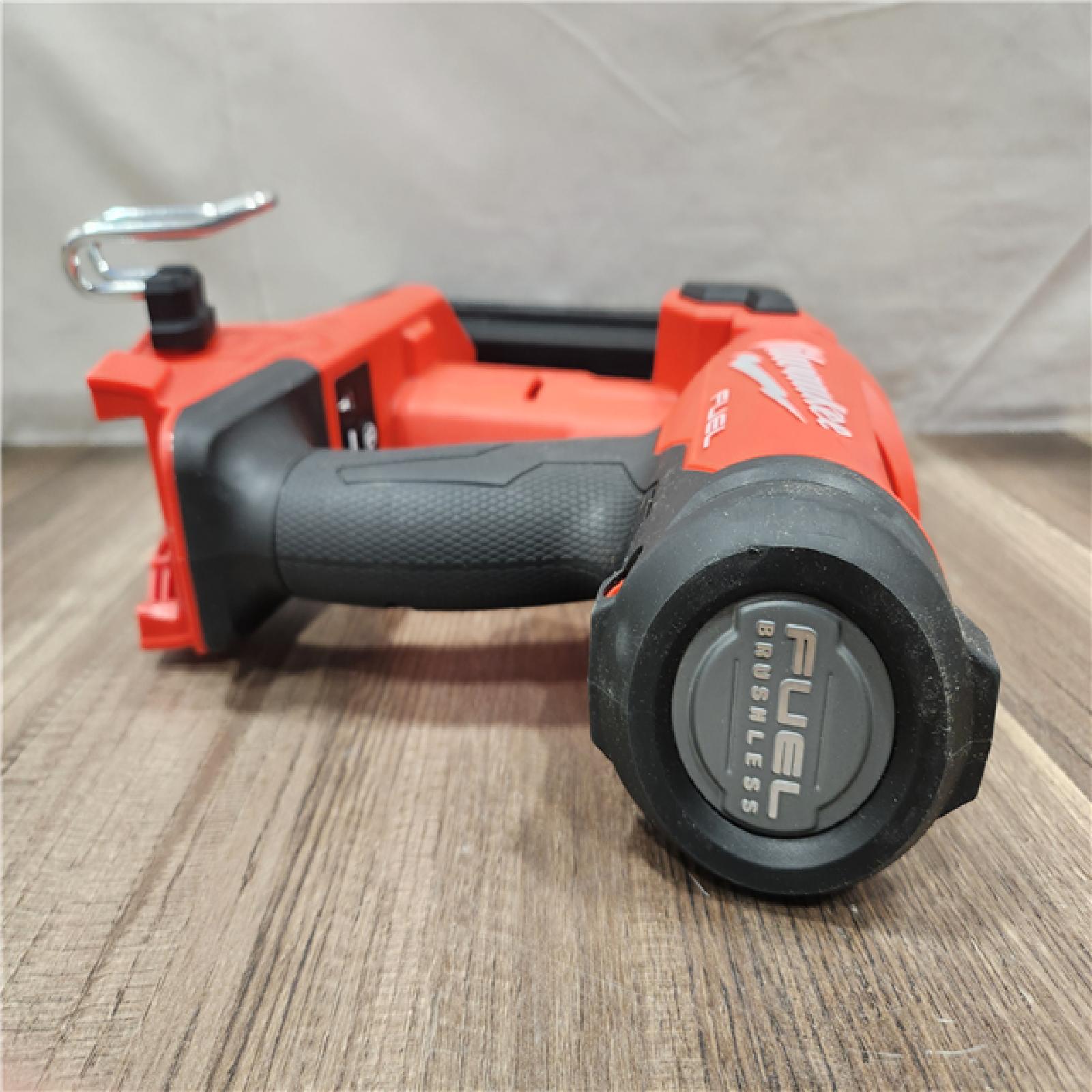 AS-IS- MILWAUKEE FUEL 18V Cordless 18-Gauge 1/4 in. Narrow Crown Stapler (Tool-Only)