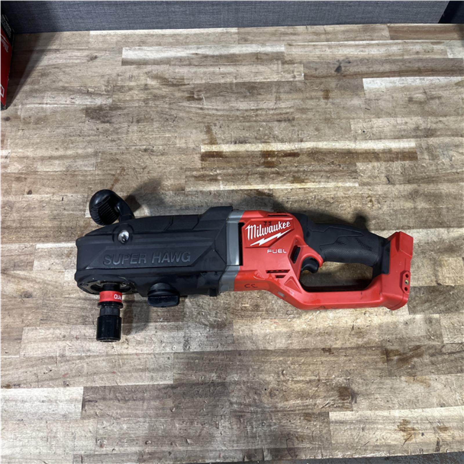 Houston Location AS-IS Milwaukee FUEL 18V Lithium-Ion Brushless Cordless GEN 2 SUPER HAWG 7/16 in. Right Angle Drill (Tool-Only)