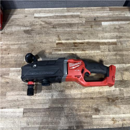 Houston Location AS-IS Milwaukee FUEL 18V Lithium-Ion Brushless Cordless GEN 2 SUPER HAWG 7/16 in. Right Angle Drill (Tool-Only)
