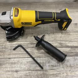 AS-IS DEWALT 20V MAX Cordless Brushless 4-1/2 in. Angle Grinder with Paddle Switch (Tool Only)