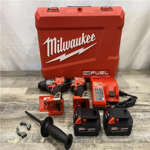 LIKE NEW - Milwaukee FUEL 18V Lithium-Ion Brushless Cordless Hammer Drill and Impact Driver Combo Kit
