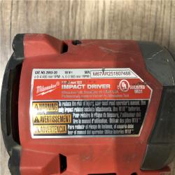 AS-IS Milwaukee FUEL 18V Lithium-Ion Brushless Cordless 1/4 in. Hex Impact Driver (Tool-Only)