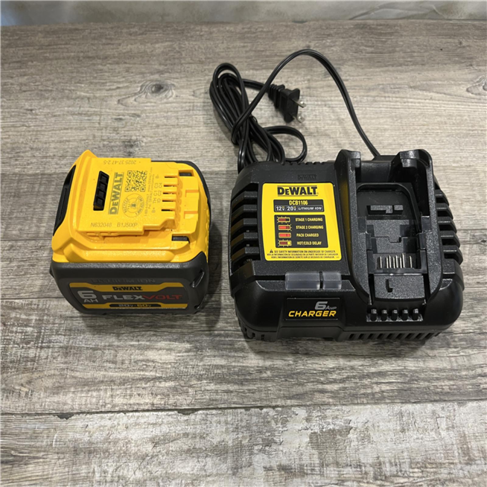 AS-IS DEWALT FLEXVOLT 20V/60V MAX Lithium-Ion 6.0Ah Battery Pack Kit