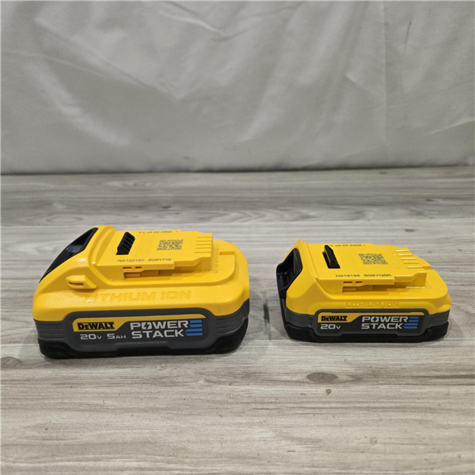 AS-IS Dewalt DCBP315-2C 20V MAX POWERSTACK Lithium-Ion Batteries and Charger Starter Kit