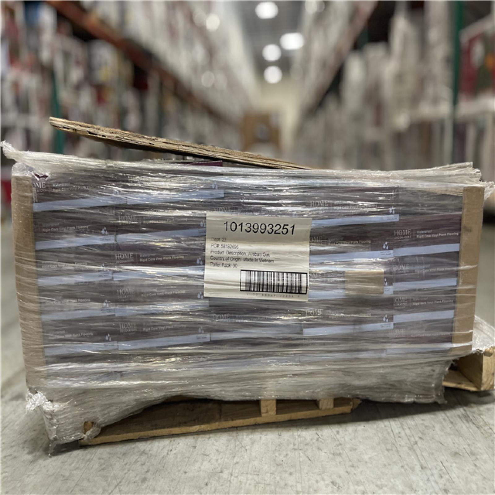 DALLAS LOCATION- Home Decorators Collection Avebury Oak 12 MIL x 7.1 in. W x 48 in. L Click Lock Waterproof Luxury Vinyl Plank Flooring (23.4 sqft/case) PALLET (30 cases)