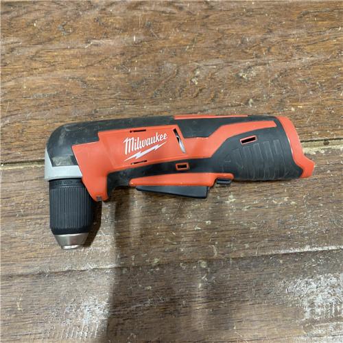 AS-IS Milwaukee M12 12V Lithium-Ion Cordless 3/8 in. Right Angle Drill (Tools-Only) (LOT OF 2)