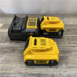 AS-IS DEWALT 20V MAX Lithium-Ion Battery Kit with 5.0Ah and 2.0Ah Battery and Charger