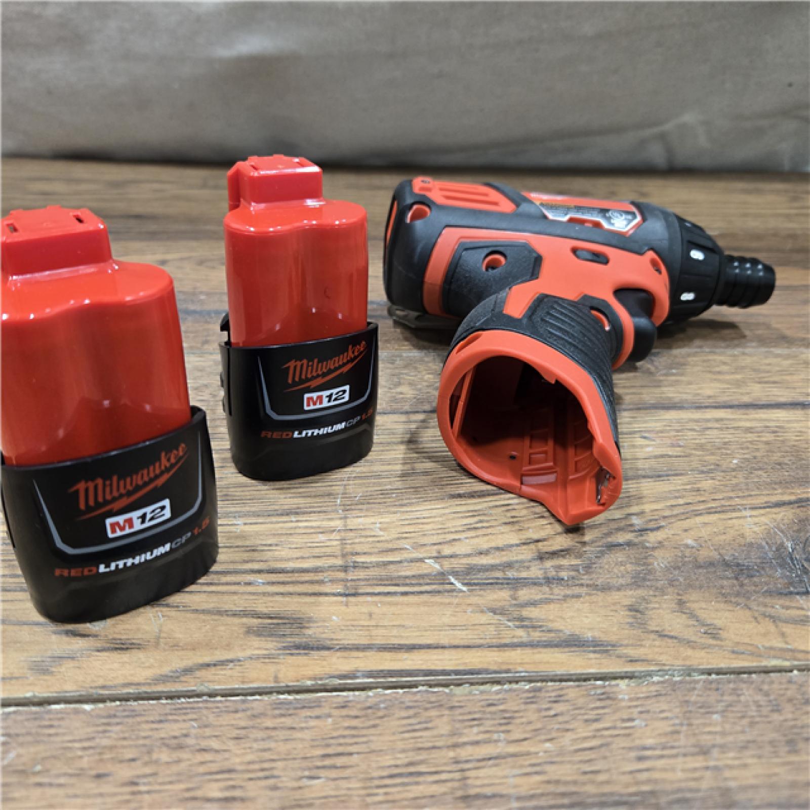 AS-IS Milwaukee 2401-22 - M12 12V Cordless Screwdriver Kit