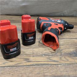 AS-IS Milwaukee 2401-22 - M12 12V Cordless Screwdriver Kit