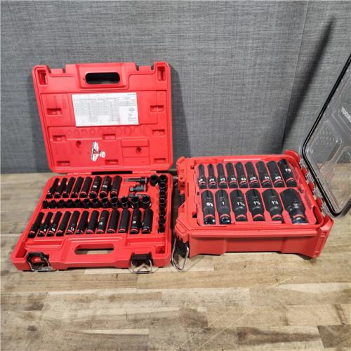 HOUSTON LOCATION - AS-IS Milwaukee Tool 43 Pc 3/8 Drive Deep Socket Set