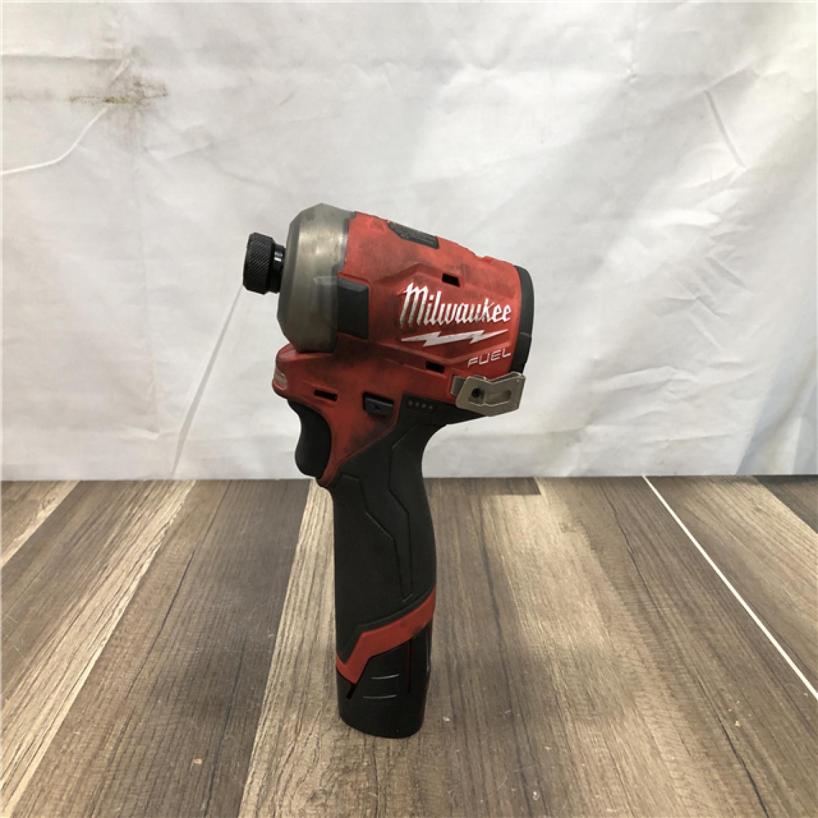 AS-IS Milwaukee FUEL SURGE 12V Lithium-Ion Brushless Cordless 1/4 in. Hex Impact Driver Compact Kit