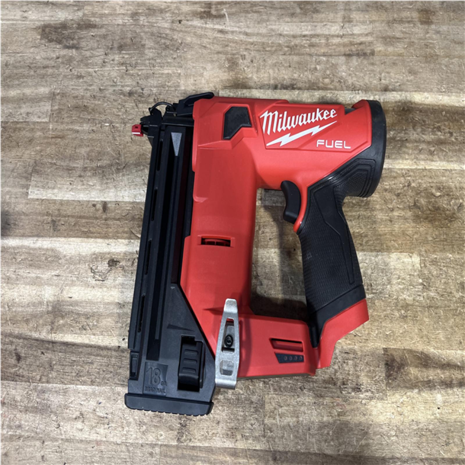Houston Location AS-IS Milwaukee FUEL 12-Volt Lithium-Ion Brushless Cordless 18-Gauge 1-1/2 in. Compact Brad Nailer (Tool Only)