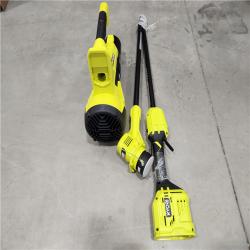 AS-IS RYOBI ONE+ HP 18V Brushless Cordless String Trimmer and Leaf Blower Combo Kit