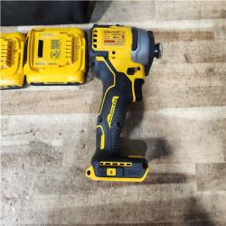 HOUSTON LOCATION - AS - IS DEWALT Atomic 20V Max Lithium-Ion Brushless Cordless Compact 1/4 in. Impact Driver Kit